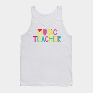 Music Teacher Gift Idea Cute Back to School Tank Top